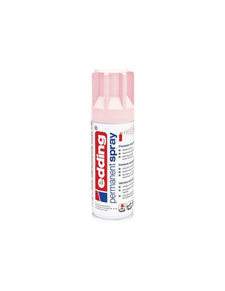 PINTURA ACRILICA EDDING PERMANENT SPRAY 200 ml ROSA PASTEL MATE
