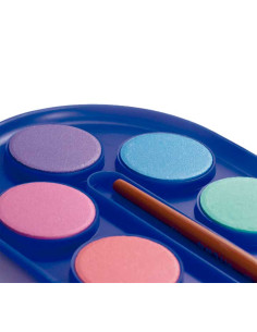 ESTUCHE 12 PASTILLAS ACUARELAS MILAN Ø30mm  FLUORMETAL 2