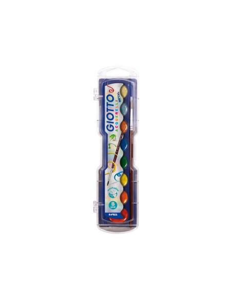 ACUARELAS GIOTTO METALLIC 30 mm ESTUCHE de 8