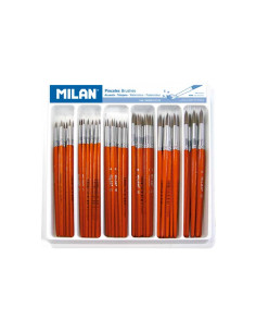 SCHOOLPACK 120 PINCELES MILAN SERIE 101 SURTIDOS