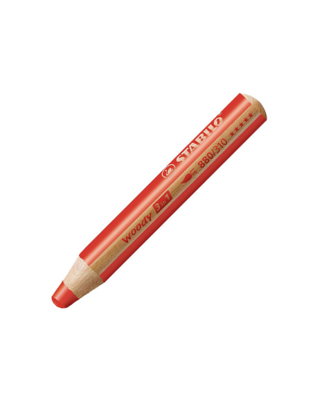 ESTUCHE 6 LÁPICES DE COLOR STABILO WOODY 3 EN 1  SACAPUNTAS