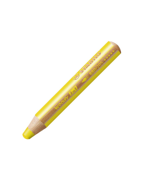 LAPICES de COLORES STABILO WOODY 880 3 en 1 ARTY LINE ESTUCHE de 18 incluye sacapuntas