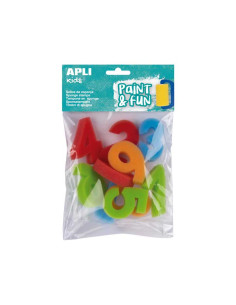 PACK 10 SELLOS DE ESPONJA APLI KIDS NÚMEROS