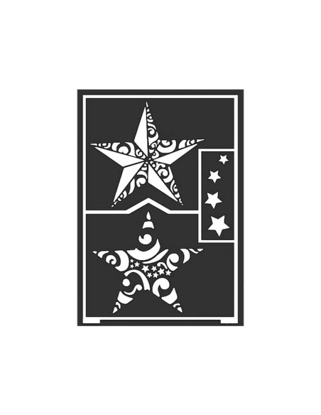 PLANTILLA ATUOADHESIVA INNSPIRO A5 ESTRELLA NAVIDAD