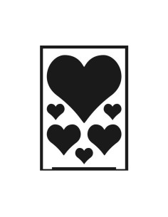 PLANTILLA ATUOADHESIVA NEGATIVO INNSPIRO A5 CORAZÓN