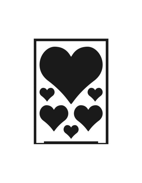 PLANTILLA ATUOADHESIVA NEGATIVO INNSPIRO A5 CORAZÓN