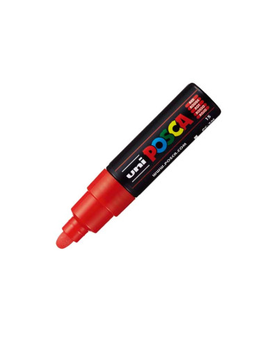 POSCA MARCADOR  PC-7M NO PERMANENTE PUNTA FORMA DE BALA  45-55MM ROJO