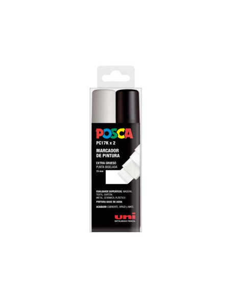 ESTUCHE 2 MARCADORES UNI POSCA PC-17K