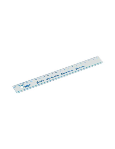 REGLA ESCOLAR FAIBO PARA ZURDOS 20cm