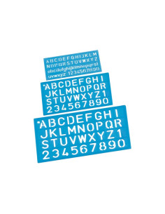 SET 3 PLANTILLAS FAIBO PARA ROTULAR 10-20-30mm