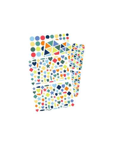 BLOC PARA COLOREAR MANDARINE GRAFFY SHAPE PÁJAROS  STICKERS