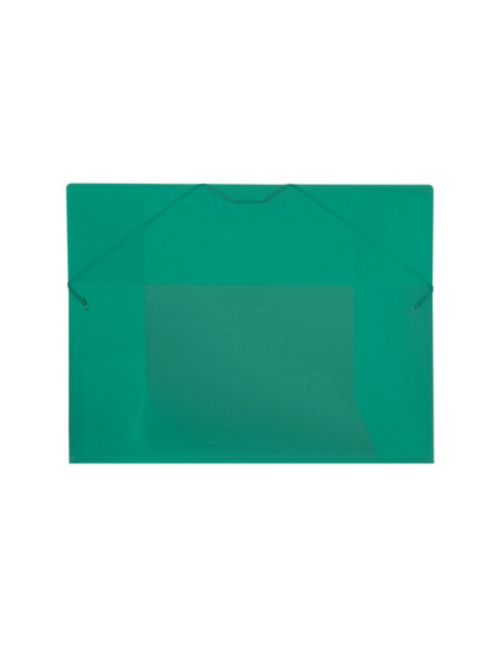 CARPETA de DIBUJO CARCHIVO PP TRANS GOMAS y SOLAPAS A3 VERDE