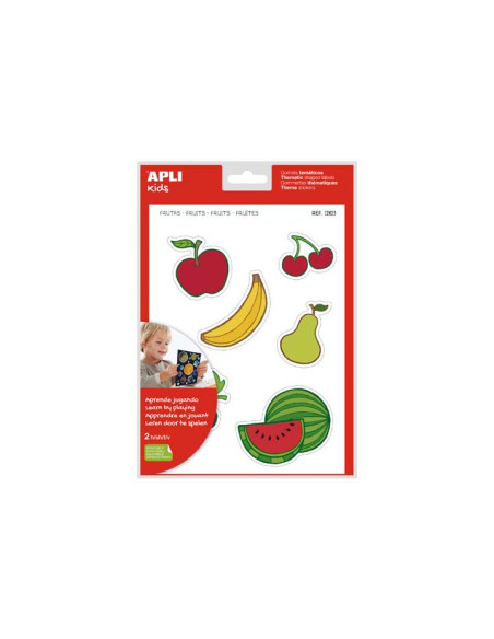 BLÍSTER 2h MAXI GOMETS APLI TEMÁTICOS FRUTAS