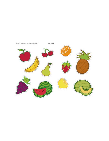 BLÍSTER 2h MAXI GOMETS APLI TEMÁTICOS FRUTAS