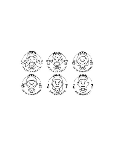 BOTE 6 SELLOS DE MOTIVACIÓN NIEFENVER NIÑOS Y NIÑAS