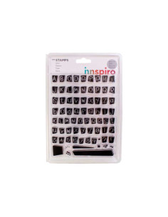 SELLOS ACRÍLICOS INNSPIRO ABECEDARIO EN NEGATIVO