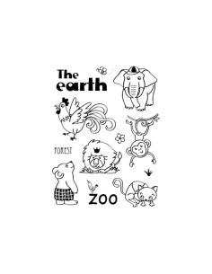 SELLOS ACRÍLICOS INNSPIRO ANIMALES ZOO 2