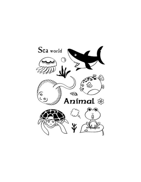SELLOS ACRÍLICOS INNSPIRO ANIMALES MARINOS