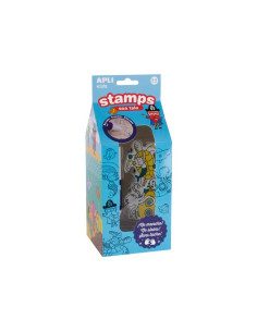 PACK 6 SELLOS BORRABLES APLI KIDS ANIMALES MARINOS