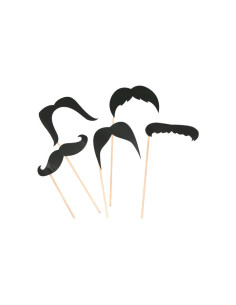 PACK 6 BIGOTES NIEFENVER DE CARTULINA