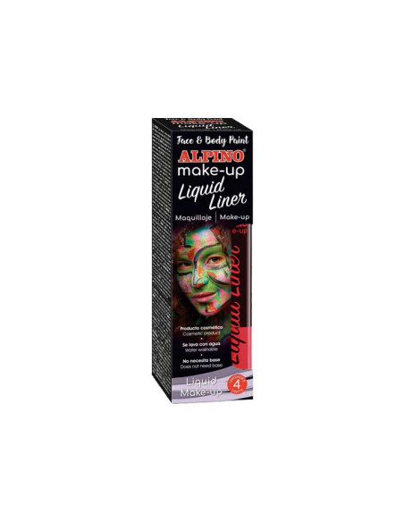 ESTUCHE 4 TUBOS MAQUILLAJE ALPINO LIQUID LINER 6gr