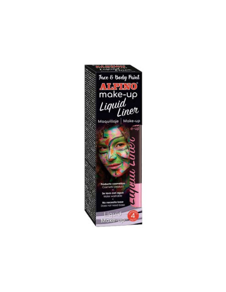 ESTUCHE 4 TUBOS MAQUILLAJE ALPINO LIQUID LINER 6gr