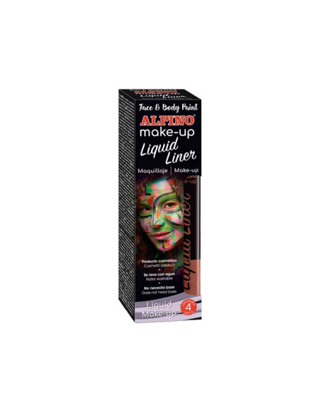 ESTUCHE 4 TUBOS MAQUILLAJE ALPINO LIQUID LINER 6gr