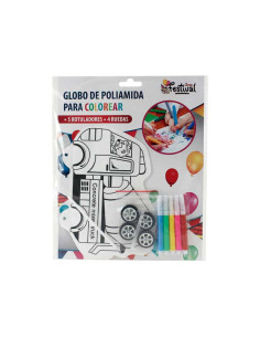 BOLSA 4 GLOBOS POLIAMIDA PARA COLOREAR VEHÍCULOS