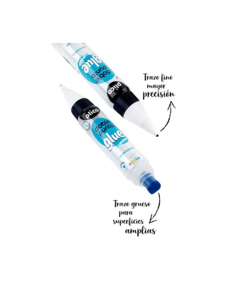 LÁPIZ DE COLA PLICO CON DOBLE PUNTA 30ml