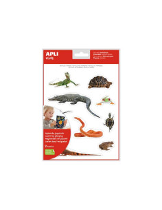 BLÍSTER 2h GOMETS TEMÁTICOS APLI REPTILES Y ANFIBIOS