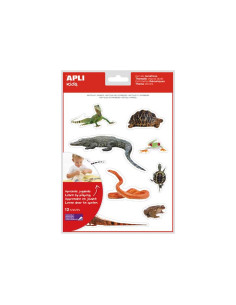 BLÍSTER 12h GOMETS TEMÁTICOS APLI REPTILES Y ANFIBIOS