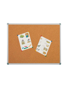 TABLERO DE CORCHO FAIBO MARCO DE ALUMINIO 100x150cm