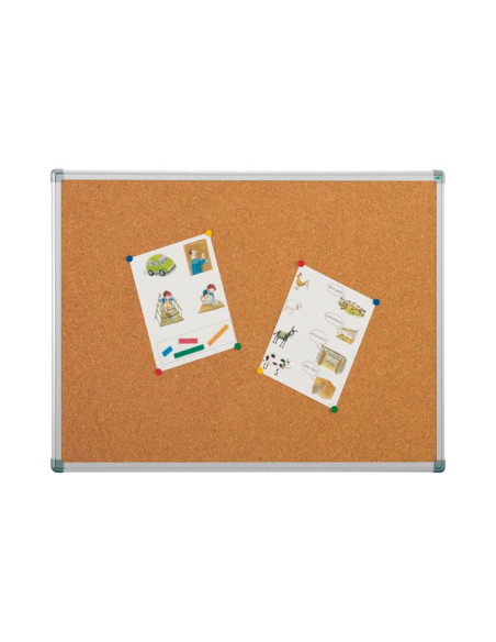 TABLERO DE CORCHO FAIBO MARCO DE ALUMINIO 100x150cm