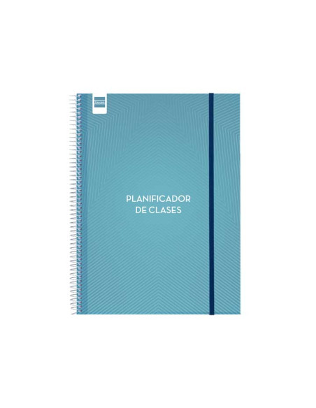 PLANIFICADOR DE CLASES FINOCAM DEL DOCENTE ESPIRAL tapa PP SV 230x310 CON GOMA NO FECHADO