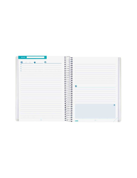 LIBRETA DE REUNIONES FINOCAM CATALAN DEL DOCENT ESPIRAL tapa PP 4 155x212 CON GOMA NO DATA