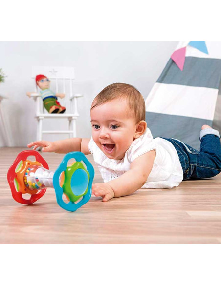 JUEGO MINILAND BABY RAIN ROLLER 6-18 MESES RODILLO CON PALO DE LLUVIA