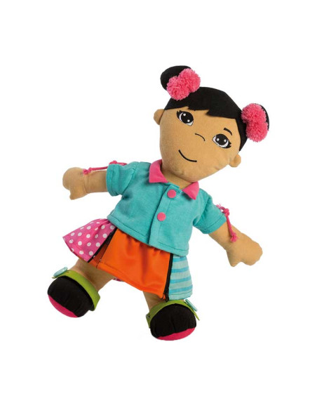 MUÑECO BLANDO MINILAND ABROCHES DIVERSITY ASIATICO 2-6 AÑOS