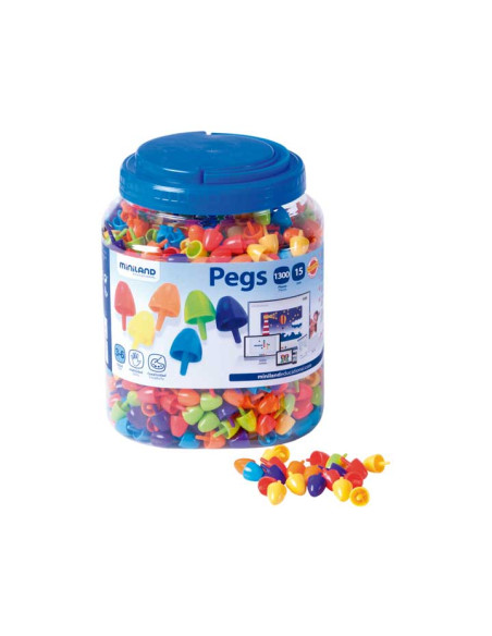 BOTE DE 1300 PEGS DE 15mm PARA PIZARRA DE MOSAICOS