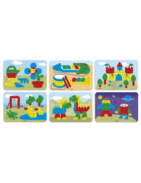 PACK 6 LÁMINAS MINILAND PARA MOSAICOS Ø 1cm
