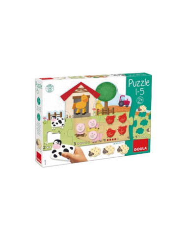 PUZLE GOULA GIGANTE 1-5 21 PIEZAS 2 AÑOS