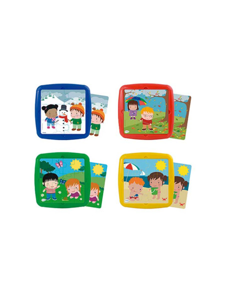 SET 4 PUZZLES MINILAND LAS ESTACIONES