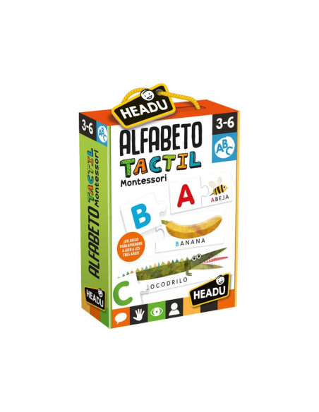 PUZZLE HEADU ALFABETO TÁCTIL MONTESSORI