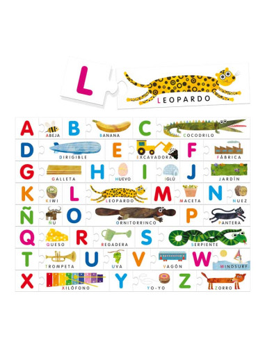 PUZZLE HEADU ALFABETO TÁCTIL MONTESSORI