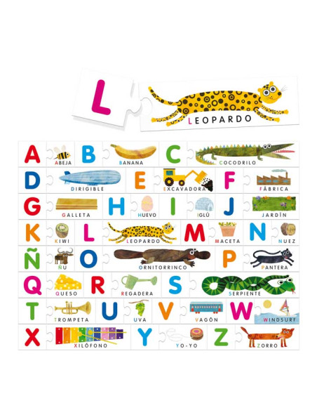 PUZZLE HEADU ALFABETO TÁCTIL MONTESSORI