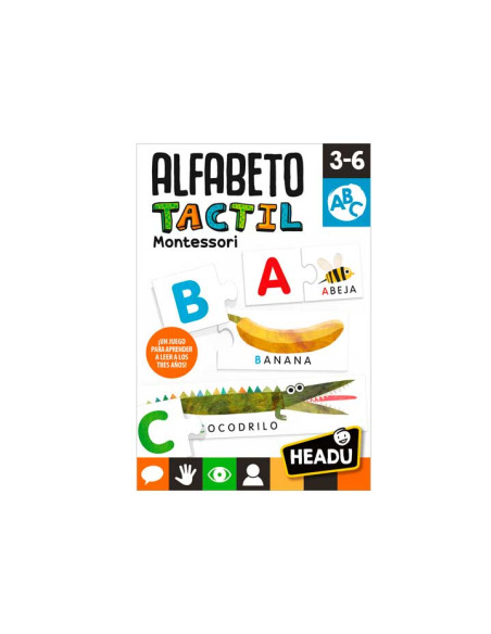 PUZZLE HEADU ALFABETO TÁCTIL MONTESSORI