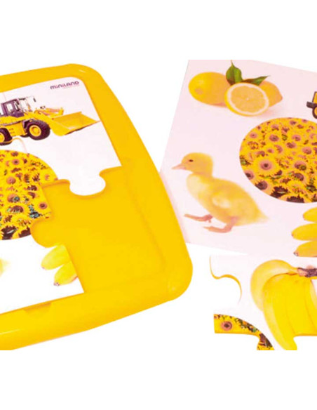 SET 4  PUZZLES MINILAND LOS COLORES