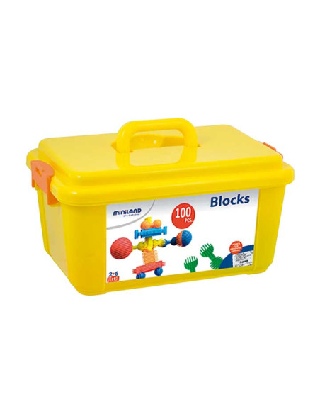 CONTENEDOR 100 PIEZAS MINILAND INTERSTAR BLOCKS
