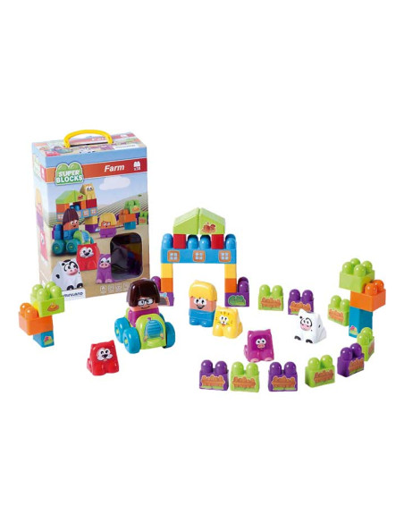 CAJA 38 PIEZAS MINILAND SUPER BLOCKS GRANJA