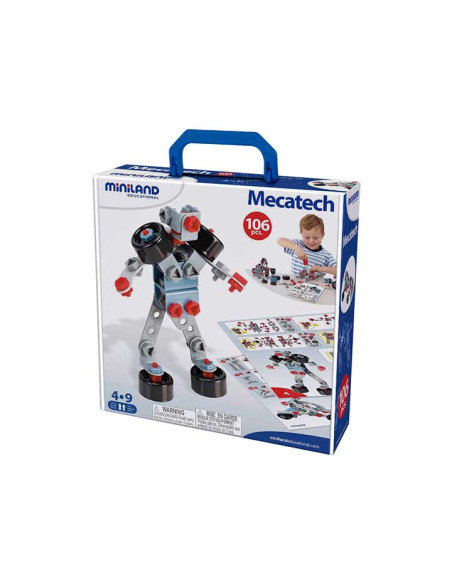 JUEGO EDUCATMINILAND JUEGO DE CONSTRUCCION MECATECH 106 PIEZAS 4-9 años