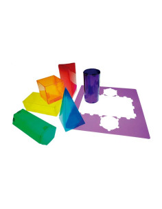 SET 6 FIGURAS GEOMÉTRICAS HENBEA GEOS TRANSLÚCIDOS
